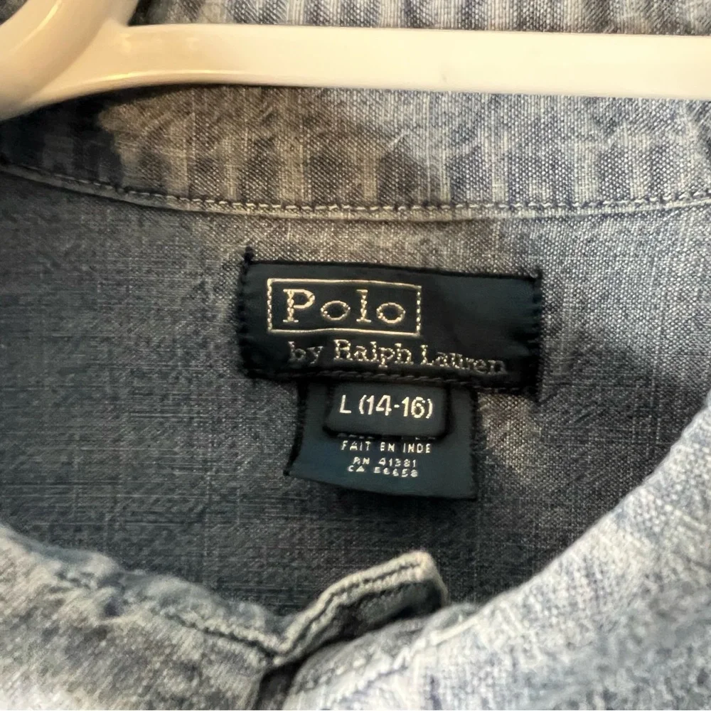 Polo Ralph Lauren Youth Chambray Dress Shirt Size L(14-16)